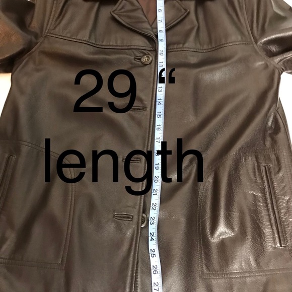 Colebrook and company brown leather jacket large - Picture 5 of 8